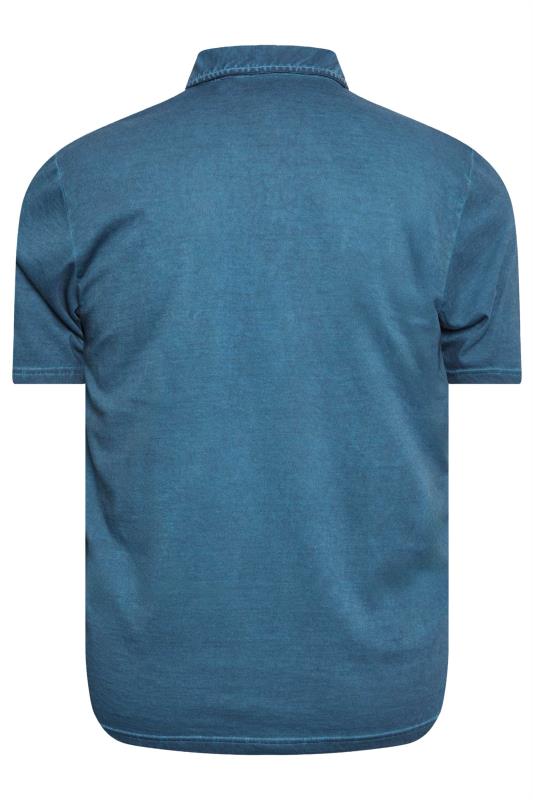 BadRhino Blue Washed Polo Shirt | BadRhino 4