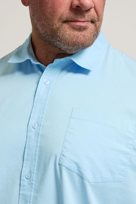 BadRhino Big & Tall Light Blue Short Sleeve Shirt 4