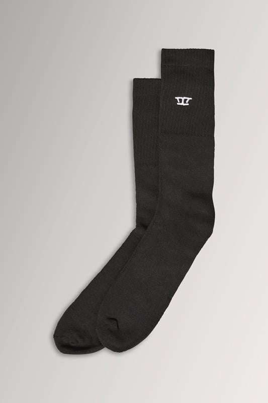  D555 2 PACK Black Sports Socks