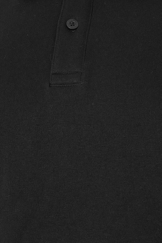 JACK & JONES Big & Tall Black Radley Polo Sweatshirt | BadRhino 3