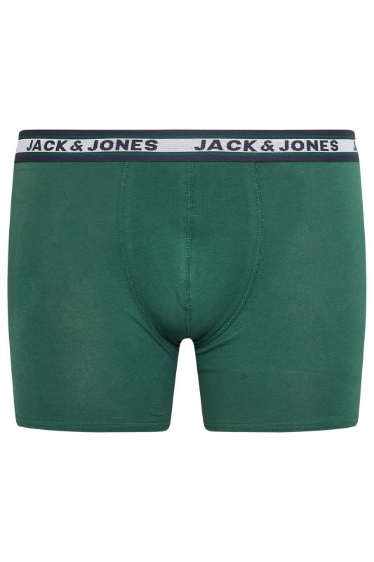 JACK & JONES Big & Tall Green & Grey 5 Pack Trunks | BadRhino 5