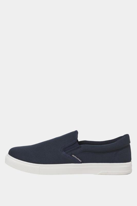 JACK & JONES Navy Blue 'Richmond' Slip-On Loafers | BadRhino 3