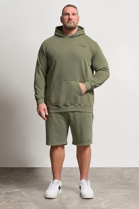 BadRhino Big & Tall Green Sun Bleached Hoodie | BadRhino 2