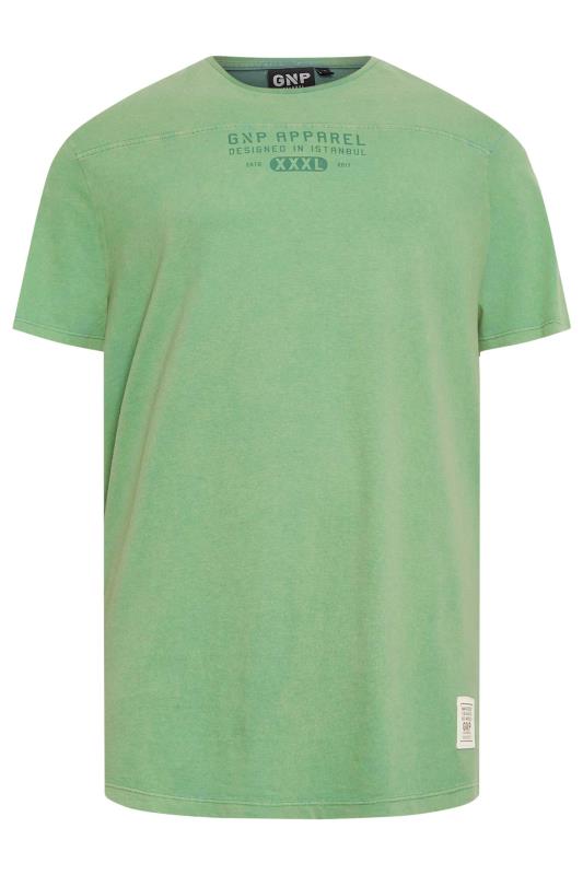 GNP Big & Tall Light Green Logo Oversized T-Shirt | BadRhino  4