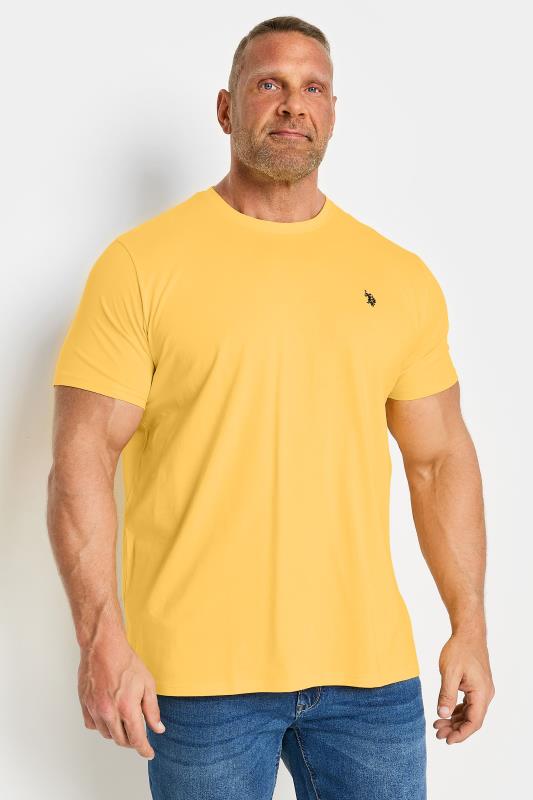 U.S. POLO ASSN. Big & Tall Yellow Short Sleeve T-Shirt | BadRhino 1