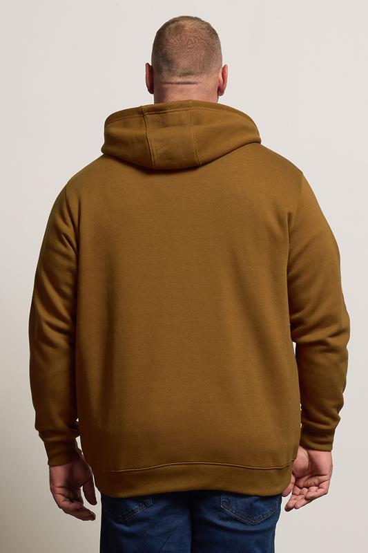 BadRhino Big & Tall Monks Robe Brown  Zip Through Hoodie | BadRhino 4