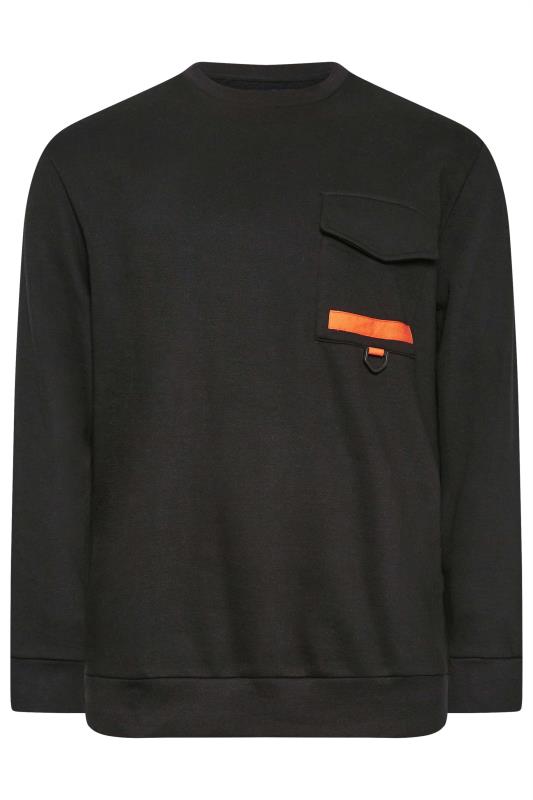 BadRhino Black Pocket Crew Neck Sweatshirt | BadRhino 4