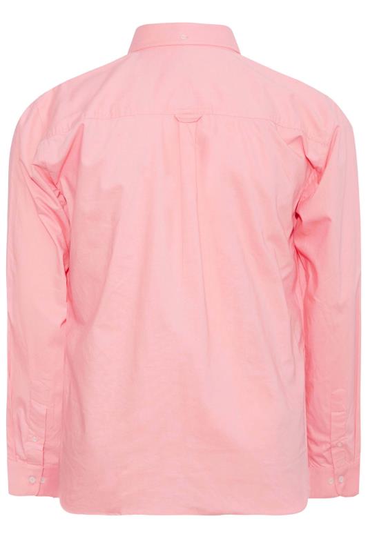 BadRhino Pink Essential Long Sleeve Oxford Shirt | BadRhino 4