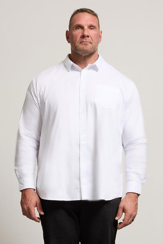 Men's  BadRhino Big & Tall White Long Sleeve Shirt
