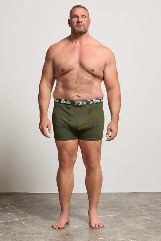 BadRhino 5 PACK Navy Blue/Grey/Green/Burnt Red/Black Boxers | BadRhino 2