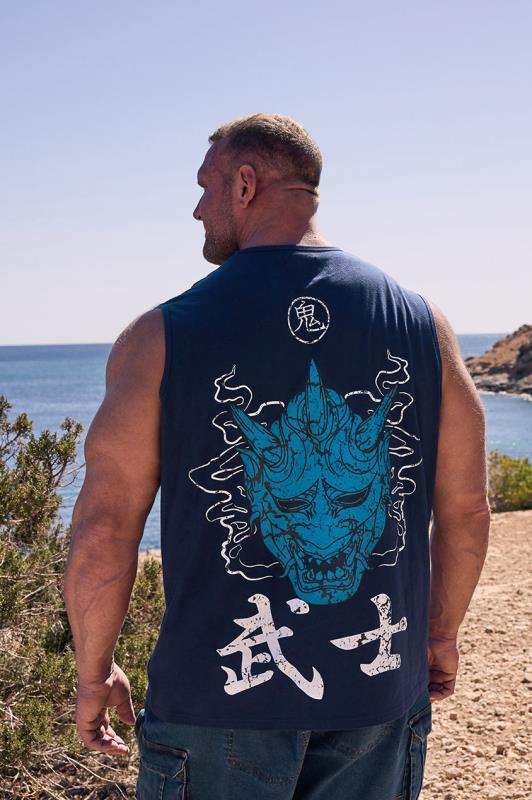Men's  BadRhino Big & Tall Navy Blue Samurai Vest