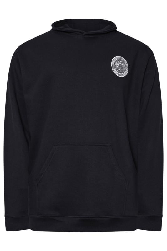 BadRhino Big & Tall Black Patch Logo Hoodie | BadRhino 4