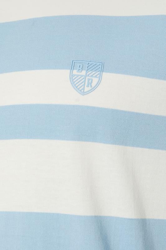 BadRhino Big & Tall Baby Blue Extra Long Stripe T-Shirt | BadRhino 7