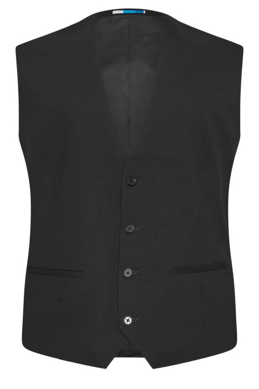 Men's  BadRhino Tailoring Big & Tall Black Suit Waistcoat
