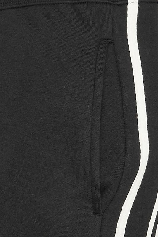 BadRhino Big & Tall Black Side Stripe Open Hem Joggers | BadRhino 4