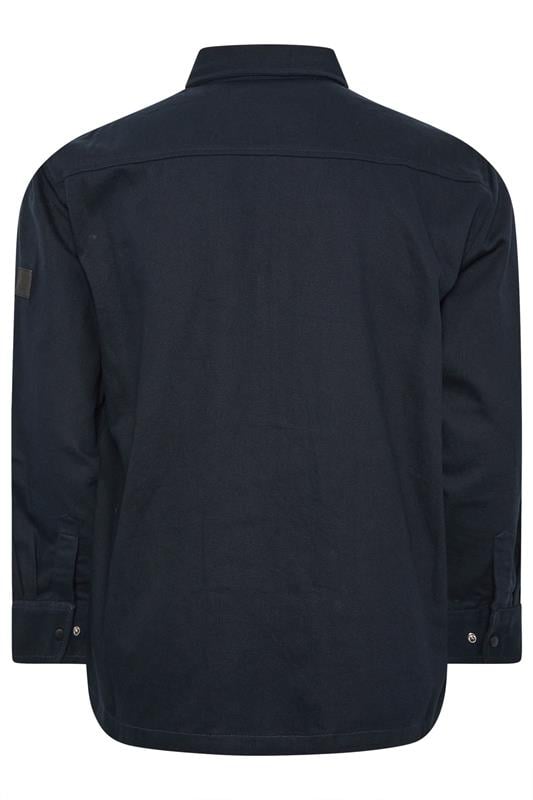 D555 Big & Tall Navy Blue Shacket | BadRhino 2