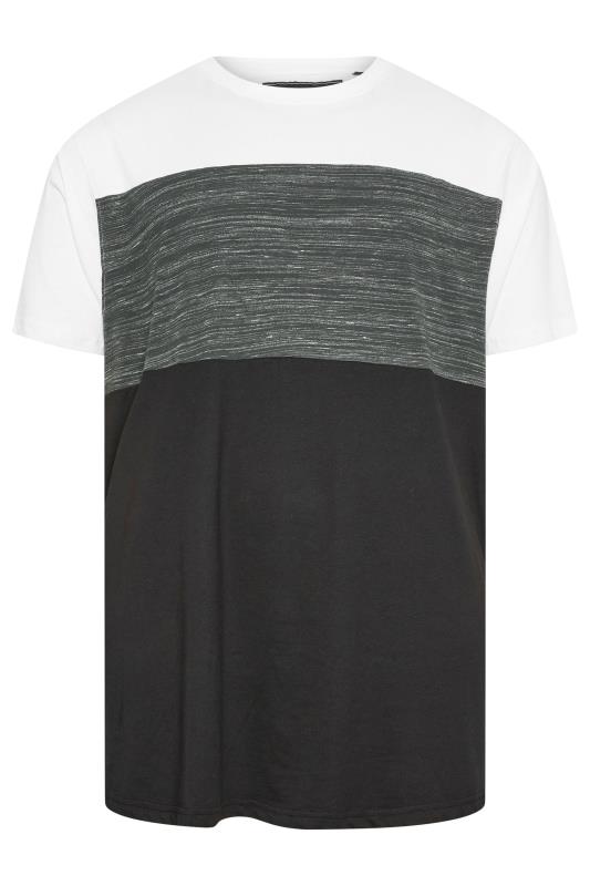 Men's  KAM Big & Tall Charcoal Grey Cut & Sew T-Shirt