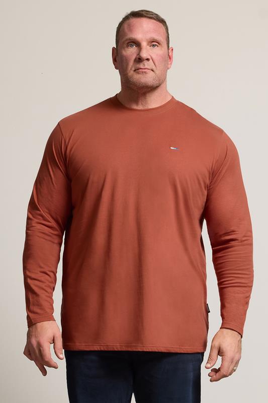 Men's  BadRhino Big & Tall Clay Orange Core Long Sleeve T-Shirt