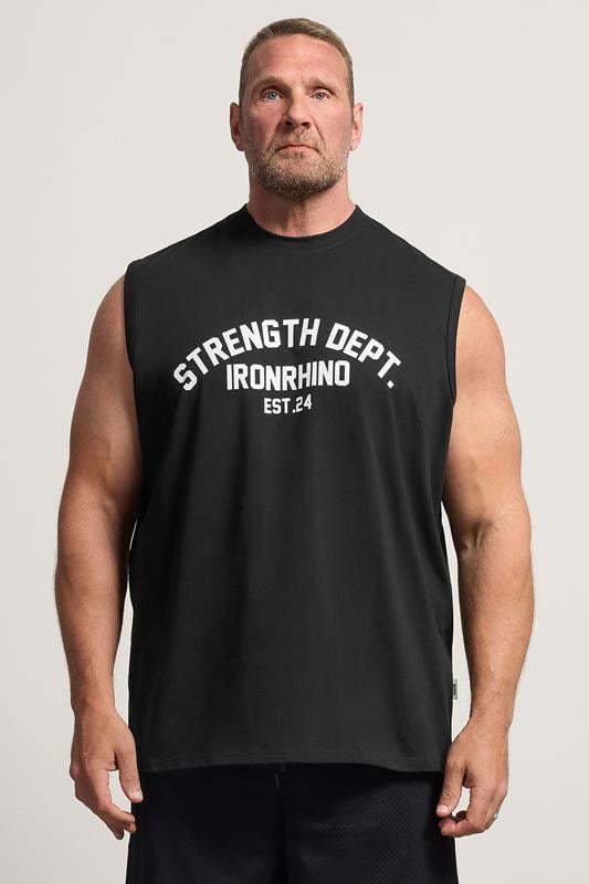 IronRhino Big & Tall Black Strength Dept Vest | BadRhino 1