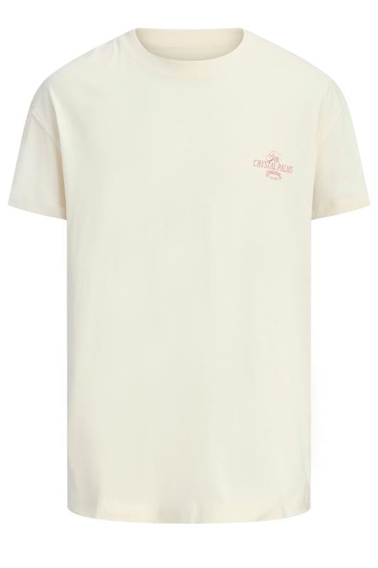  JACK & JONES Big & Tall Antique White 'Crystal Palms' T-Shirt