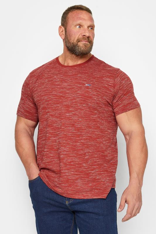 Men's  BadRhino Big & Tall Red Injected Slub T-Shirt