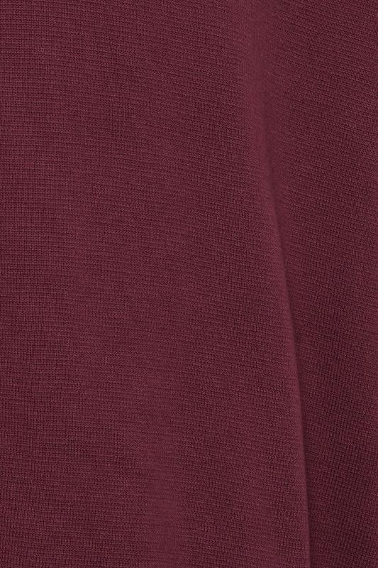 BadRhino Big & Tall Burgundy Red Mock Shirt Milano Quarter Zip Jumper | BadRhino 7