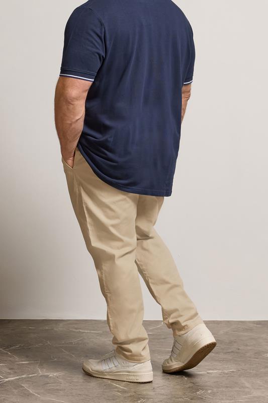 BadRhino Stone Brown Elasticated Waist Chinos | BadRhino 3