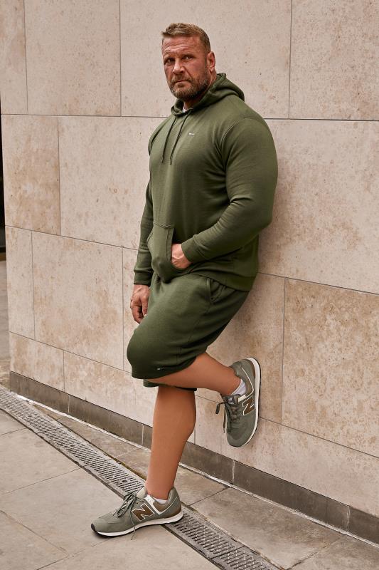 Men's Casual / Every Day BadRhino Big & Tall Khaki Green Essential Jogger Shorts
