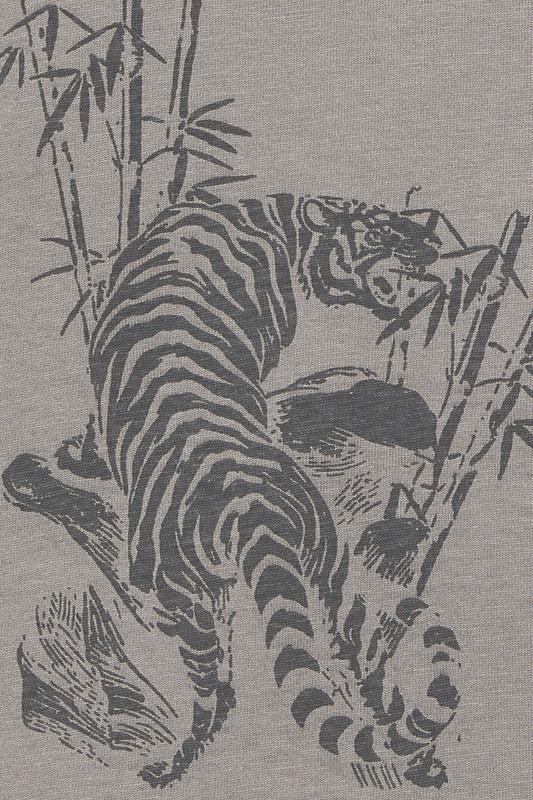 BadRhino Big & Tall Grey Tiger Graphic T-Shirt | BadRhino 7