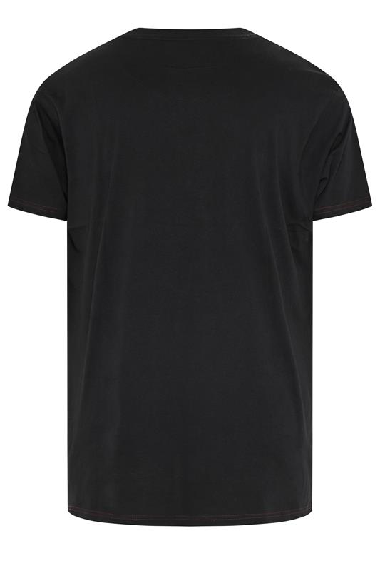 KAM Big & Tall Jet Black California Customs Graphic Print T-Shirt | BadRhino 2