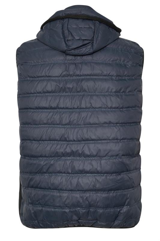 KAM Big & Tall Navy Blue Quilted Gilet | BadRhino 2