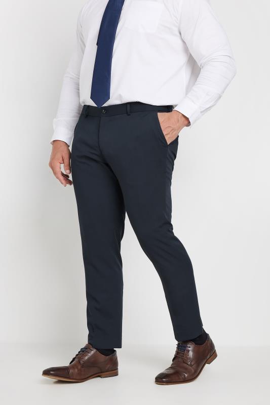 JACK & JONES Big & Tall Navy Blue 'Franco' Suit | BadRhino 3