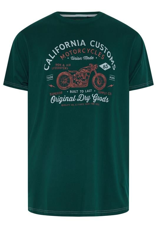  KAM Big & Tall Dark Blue California Customs Graphic Print T-Shirt