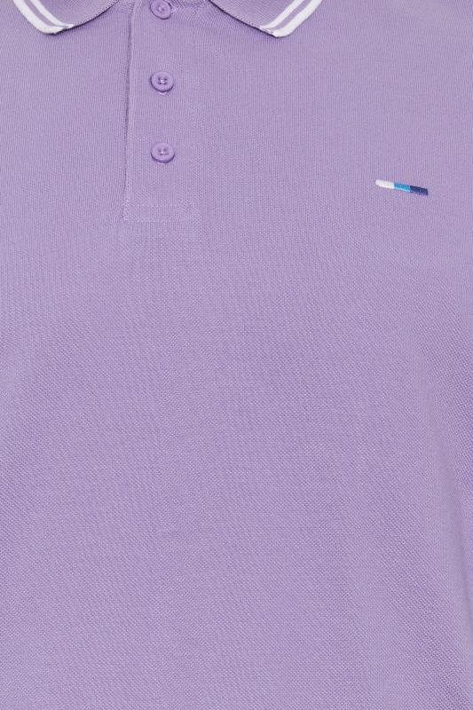BadRhino Big & Tall Purple Tipped Polo Shirt | BadRhino  4