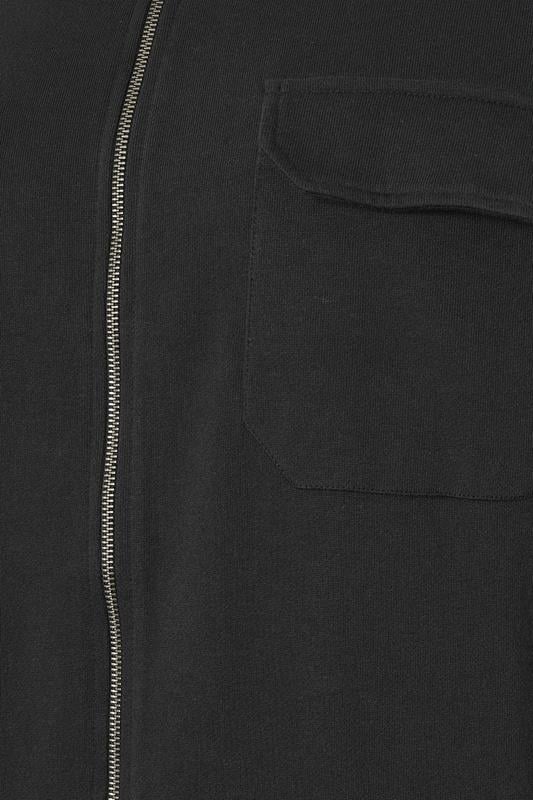 STUDIO A Big & Tall Navy Blue Zip Through Shacket | BadRhino 3