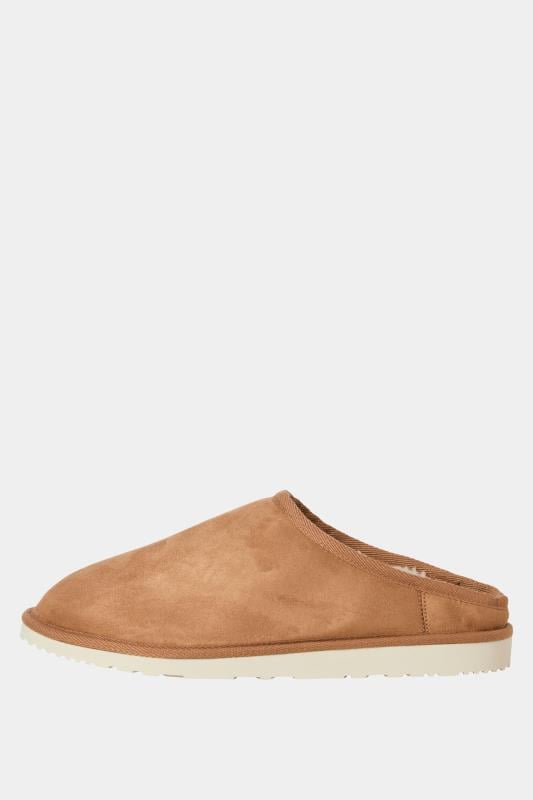 JACK & JONES Camel Brown Mule Slippers | BadRhino 2