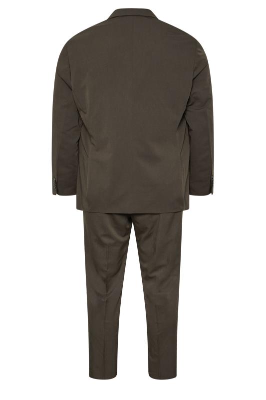 JACK & JONES Big & Tall Dark Brown 'Franco' Suit | BadRhino 5