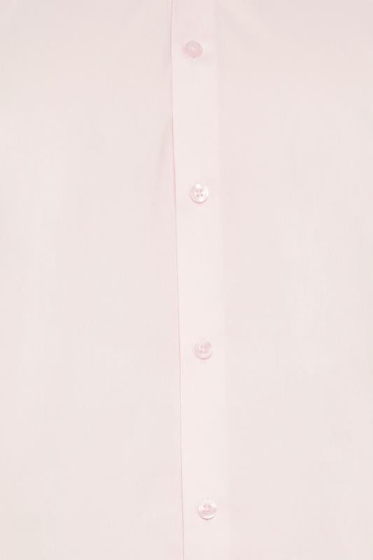 BadRhino Tailoring Big & Tall Pink Premium Long Sleeve Formal Shirt | BadRhino 2