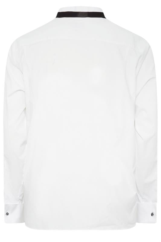 BadRhino Big & Tall White Wing Collar Formal Shirt | BadRhino 5