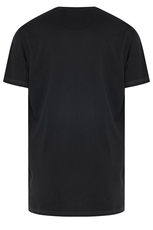 KAM Big & Tall Black 'Greystone' Graphic Print T-Shirt | BadRhino 2