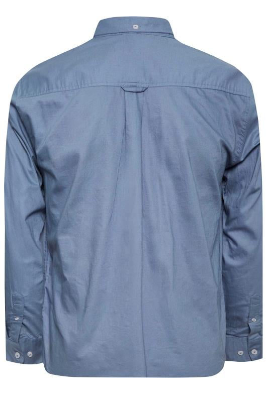 BadRhino Blue Essential Long Sleeve Oxford Shirt | BadRhino 4