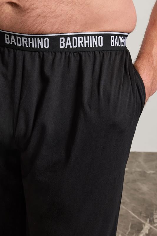 BadRhino Big & Tall Black Lounge Trousers | BadRhino 4