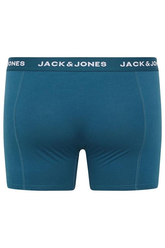 JACK & JONES Big & Tall 5 PACK Green/Blue/Black/Navy/Purple Boxers | BadRhino 7
