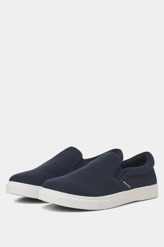 JACK & JONES Navy Blue 'Richmond' Slip-On Loafers | BadRhino 2