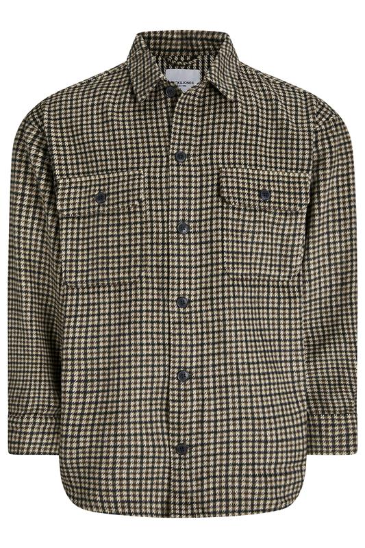 Men's  BadRhino Big & Tall Black Check Long Sleeve Overshirt