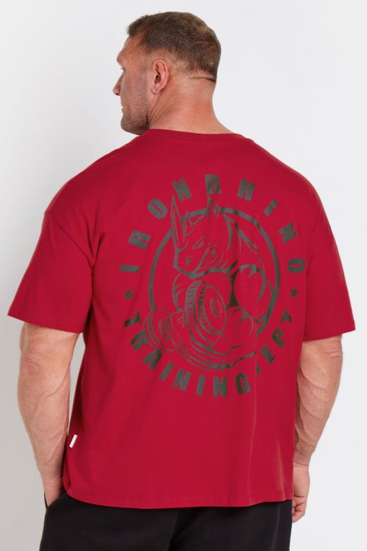 IronRhino Big & Tall Red Rhino Print 'Training Dept' T-Shirt | BadRhino 3