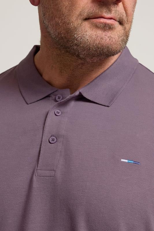 BadRhino Big & Tall 3 PACK Green & Plum Purple Polo Shirts | BadRhino 5