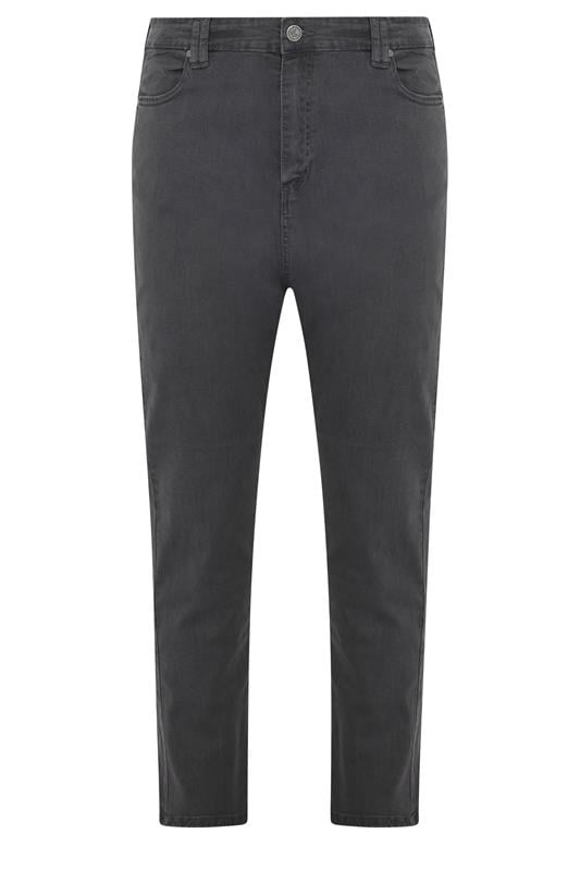  KAM Big & Tall Charcoal Grey Stretch Jeans