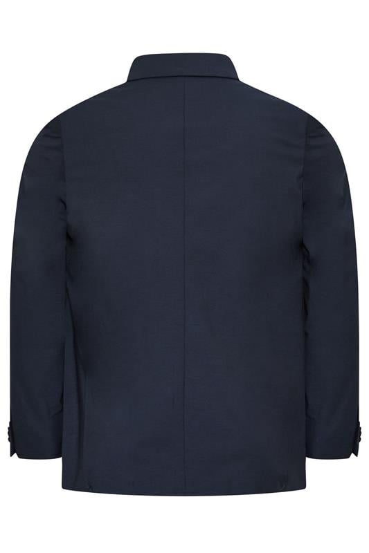 D555 Big & Tall Navy Blue Suit Jacket | BadRhino 5