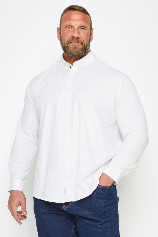 Men's  BadRhino Big & Tall White Poplin Shirt